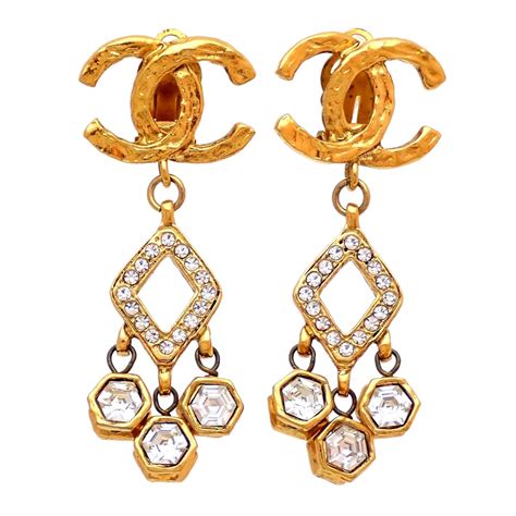 classic chanel earrings price|vintage chanel earrings for sale.